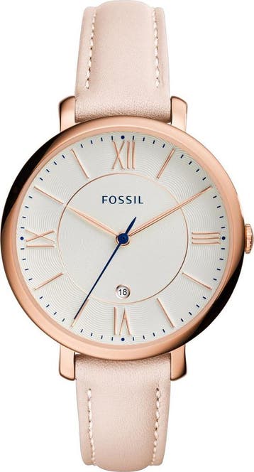 Fossil Jacqueline ES3988 Dameshorloge 36 mm - Goudkleurig, Verzenden, Nieuw
