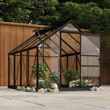 vidaXL Vervangend glas voor tuinkas 16 st gehard glas, Tuin en Terras, Verzenden, Nieuw