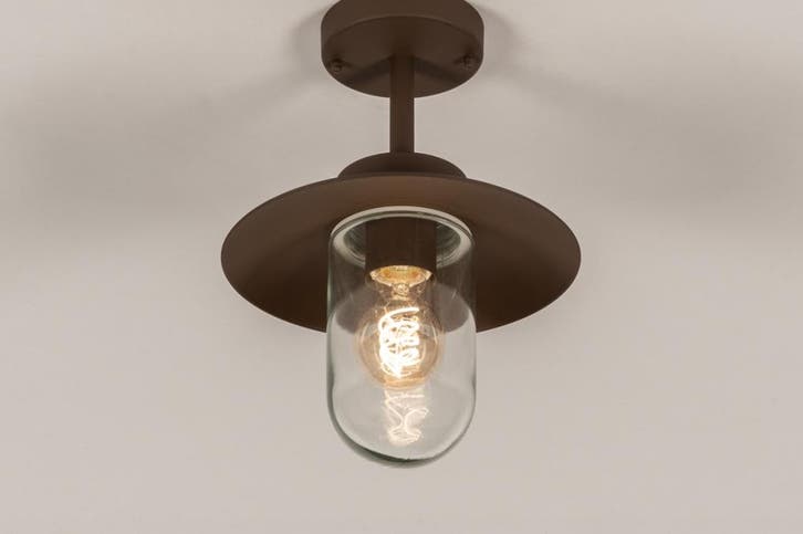 Rietveld Plafondlampen - Bruin - Aluminium, Huis en Inrichting, Lampen | Plafondlampen, Verzenden