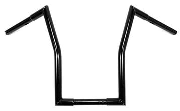 1 Inch Universeel Stuur Square Fat Apehanger 17 Inch Zwart, Motoren, Verzenden, Nieuw