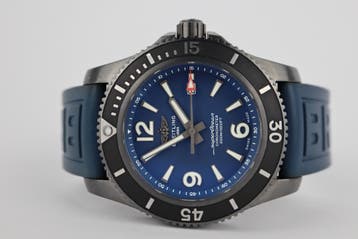 Horloge Breitling Superocean 46MM Blacksteel, Full set, Gebruikt, Staal, Breitling, Polshorloge