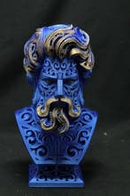 Beeld, Modern Zeus Storm King Bust - 24 cm - Hars - 2026, Antiek en Kunst
