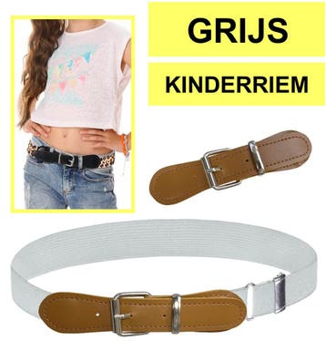 Fako Fashion - Kinderriem Elastisch Oval - Elastische Riem, Verzenden, Nieuw