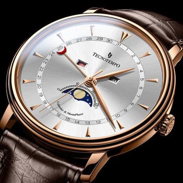 Tecnotempo - Calendar & Moon Phase - 40mm - - TT.CMP.GR -, Nieuw