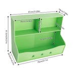 2-Laagse Kinderboekenkast met Open Vakken, Verzenden, Nieuw