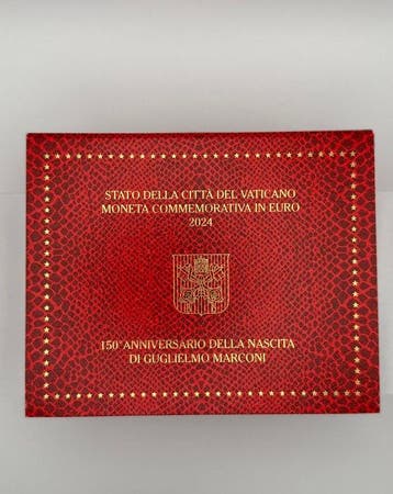 Vaticaan. 2 Euro 2024 Guglielmo Marconi (Zonder