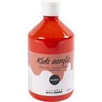 Acrylverf Glossy, rood, 500 ml/ 1 fles, Hobby en Vrije tijd, Nieuw