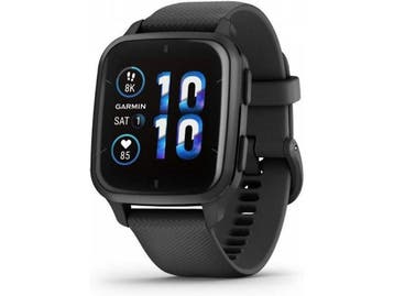 Garmin Venu Sq 2 Music 40 mm slate aluminium rand met zwarte, Sieraden, Tassen en Uiterlijk, Smartwatches, Verzenden, Nieuw, Garmin