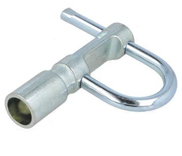 Beugelslot hangslot - 8mm vierkant sleutel KW8, Ophalen of Verzenden, Nieuw, IJzer, Slot