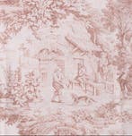 AA078 - Raro Toile de Jouy - Rosa Antico - Textiel - 300 cm