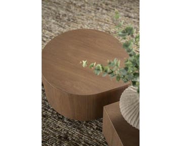 Bijzettafel Jules 55x55cm - bruin | Eleonora, Ophalen of Verzenden, Nieuw