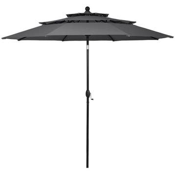 2dekans | Coast Parasol - 300 cm - Knikbaar - Windbestendig, Ophalen of Verzenden, Zo goed als nieuw