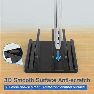 Verticale Laptop Stand met 3 Sleuven - Organizer voor MacBoo, Verzenden, Nieuw