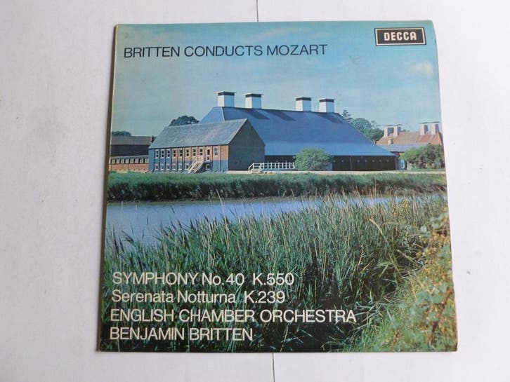 Mozart - Symph. 40 / Benjamin Britten (LP), Cd's en Dvd's, Vinyl | Klassiek, Zo goed als nieuw, Ophalen of Verzenden