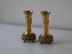 Kaarsenhouder (2) - Verguld brons - Paar kandelaars Louis, Antiek en Kunst
