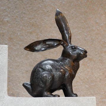 sculptuur, Sculpture, NO RESERVE PRICE - Hare Sculpture -, Antiek en Kunst