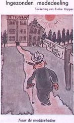 Dagbladen als modderbaden op spotprent (lijst optie), Verzenden