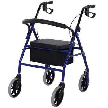 Opvouwbare Rollator met Verstelbare Zitting en Voetensteun, Verzenden, Nieuw