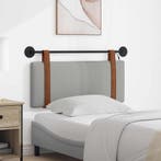 vidaXL Hangend hoofdbord Met LED-verlichting Wolkengrijs, Verzenden, Nieuw, Grijs, Overige materialen