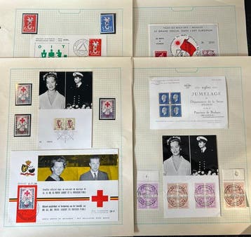 België 1959/1960 - Privé-uitgiften : Huwelijk Albert&Paola,, Gestempeld