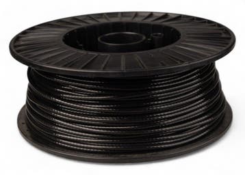 Fitness Staalkabel 6mm 20 meter zwart, Verzenden, Nieuw
