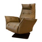 Relaxstoel Justin van Chill Line in leder met 25% KORTING!, Huis en Inrichting, Fauteuils, Moderne relaxstoel Justin van Chill Line 