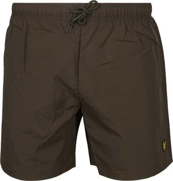 Lyle & Scott Zwembroek Plain Olijfgroen maat L Heren, Verzenden, Nieuw, Maat 52/54 (L), Lyle and Scott
