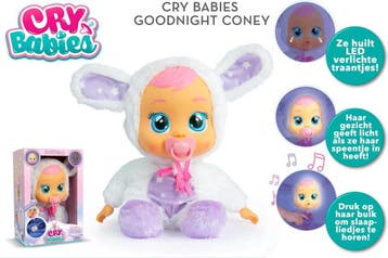 Cry Babies Goodnight Coney - Val in slaap met licht en, Ophalen of Verzenden, Gebruikt