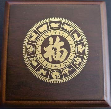 Geschenkdoos Gouden Lunar III - 1 oz (geschikt voor 1 munt), Verzenden, Losse munt, Goud