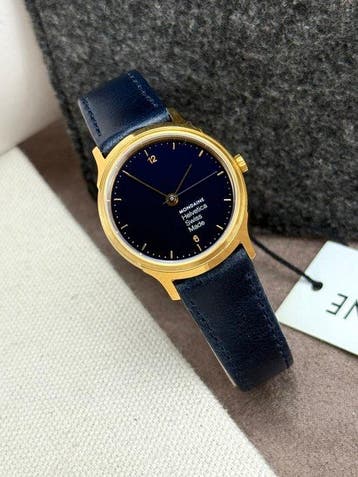 Mondaine - Helvetica No1 Navy Blue - Zonder minimumprijs -, Nieuw