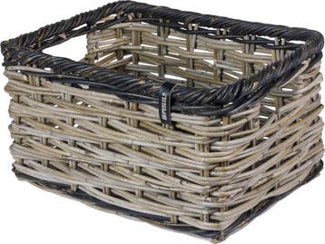 Basil Dijon L fietsmand 36 x 49 x 27 cm grijs/zwart, Ophalen of Verzenden, Zo goed als nieuw, Basil
