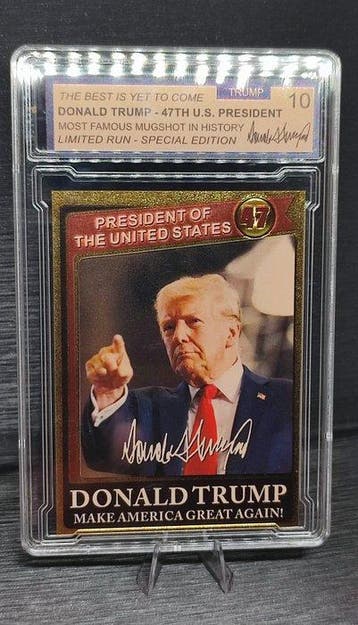 TRUMP 24Ct Gold-plated - 1 Card, Nieuw