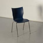 Casala Sfinx design vergaderstoel, blauw, 4-poot onderstel, Ophalen of Verzenden, Nieuw