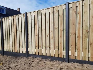 Veiling - Tuinschutting met betonpalen 37,5m, Tuin en Terras, Nieuw
