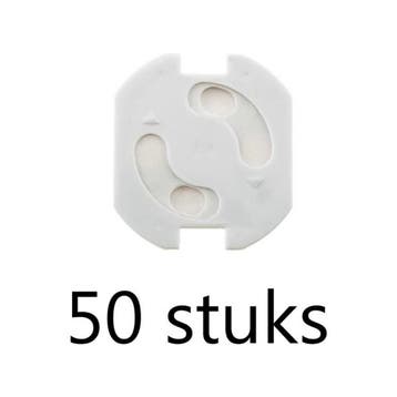 Gs Stopcontactbeschermers 50 Stuks - Wit, Verzenden, Nieuw
