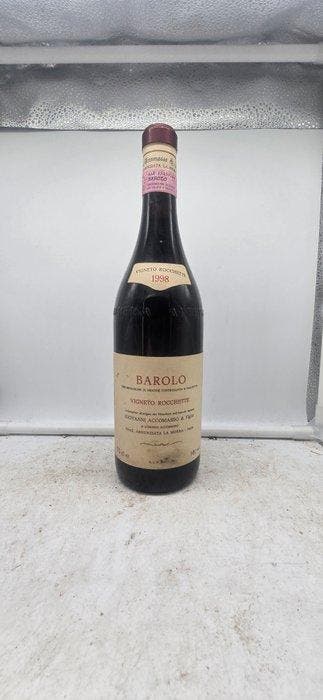 1998 Accomasso, Vigneto Rocchette - Barolo DOCG - 1 Fles, Verzamelen, Wijnen