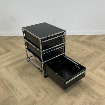 Design USM Rolcontainer - 3 schuiflades + sleutel, Designer, Ophalen of Verzenden, Gebruikt