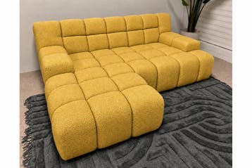 Loungebank Tiel - loungebanken - Geel, Nieuw, 150 cm of meer, Stof, 250 tot 300 cm