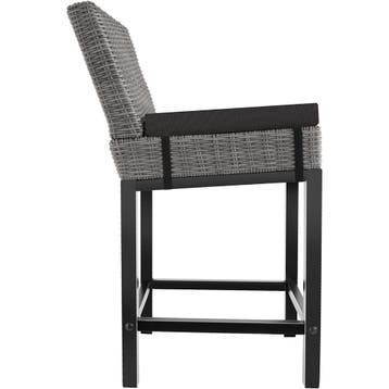 Wicker barkruk Latina - grijs, Tuin en Terras, Tuinsets en Loungesets, Verzenden, Nieuw