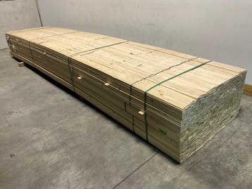 Veiling - 250x Vuren panlat geschaafd 480x3,8x1,1cm, Doe-het-zelf en Verbouw, Nieuw