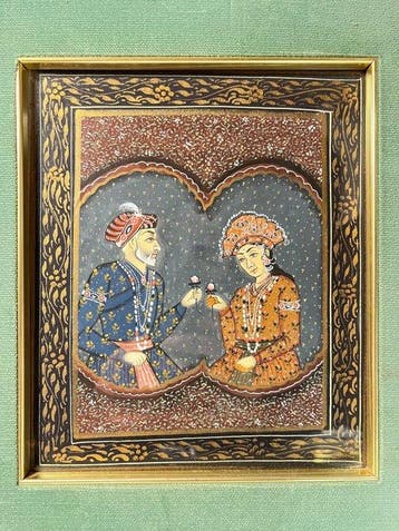 Pittore Indiano - Pittura Moghul-L’imperatore Shah Jahan e
