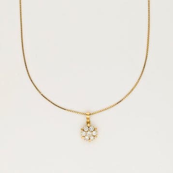 Halsketting - 18 karaat Geel goud Diamant (Natuurlijk), Nieuw