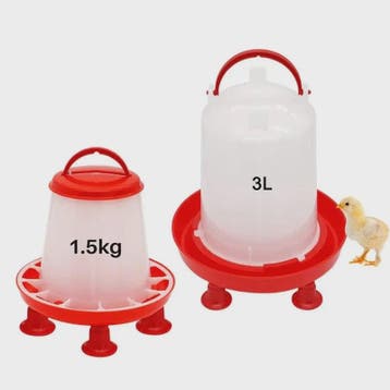 Automatische Kippen Drinkbak & Voerbak 1.5L & 3L - Hoogwaard, Dieren en Toebehoren, Verzenden, Nieuw