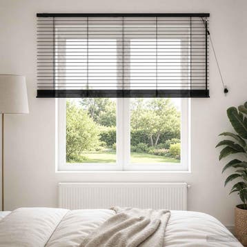 vidaXL Venetiaanse jaloezie Zwart 145 x 130 cm 35 mm, Verzenden, Nieuw, Zwart
