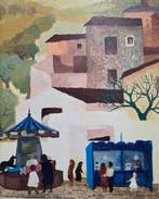 Ramon Llovet Miserol (1917-1987) - La plaza tranquila