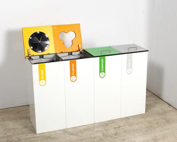 Herena Variobin met 4 modules, 72x122x31cm, afvalscheidin..., Overige plaatsen, Ophalen of Verzenden, Gebruikt, Overige typen