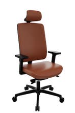 Flexi 1113A directie stoel, écht lederen bekleding, Ophalen of Verzenden, Nieuw