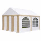 Premium Partytent PVC 3x4x2 mtr in Wit-Beige (3x4 meter), Tuin en Terras, Partytenten, Verzenden, Nieuw, 2 meter of meer, Partytent