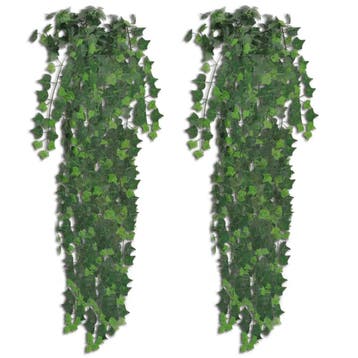 vidaXL Kunstplanten 2 st klimop 90 cm groen, Huis en Inrichting, Verzenden, Nieuw