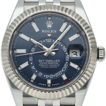 Rolex - Sky-Dweller Watch Jubilee Blue - 336934 - Heren -, Nieuw